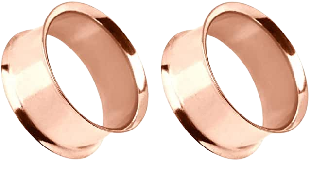 Pierced Owl Rose Gold Plated Stainless Steel Double