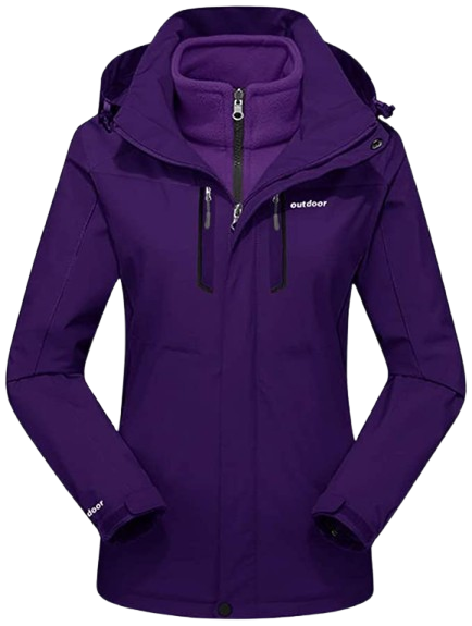 BIYLACLESEN Women's 3-in-1 Snowboard Jacket Winter Coats